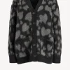 Anine Bing Strickjacken<Cardigan Banks in Grau/Schwarz