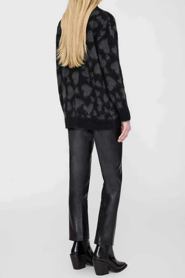 Anine Bing Strickjacken<Cardigan Banks in Grau/Schwarz