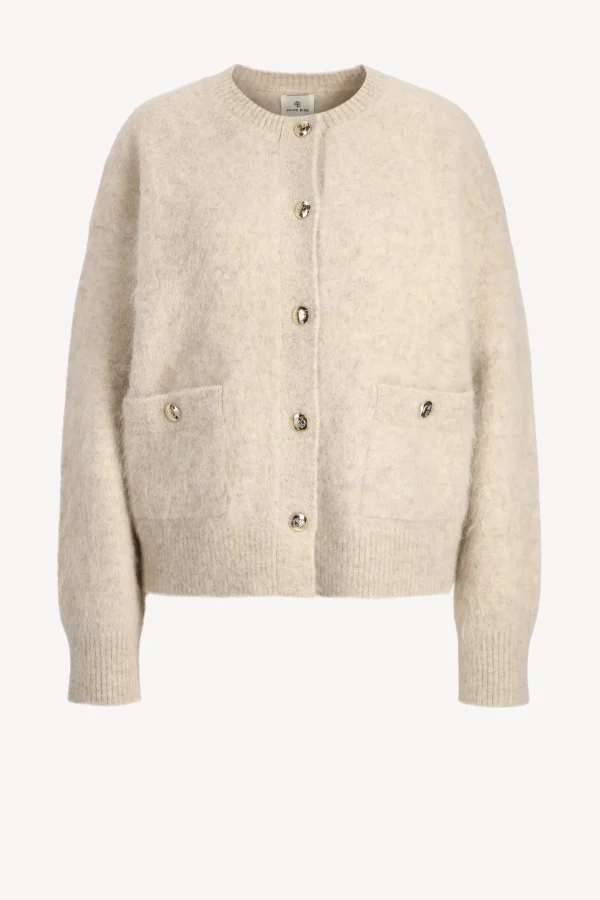 Anine Bing Strickjacken<Cardigan Bobbie in Light Oat