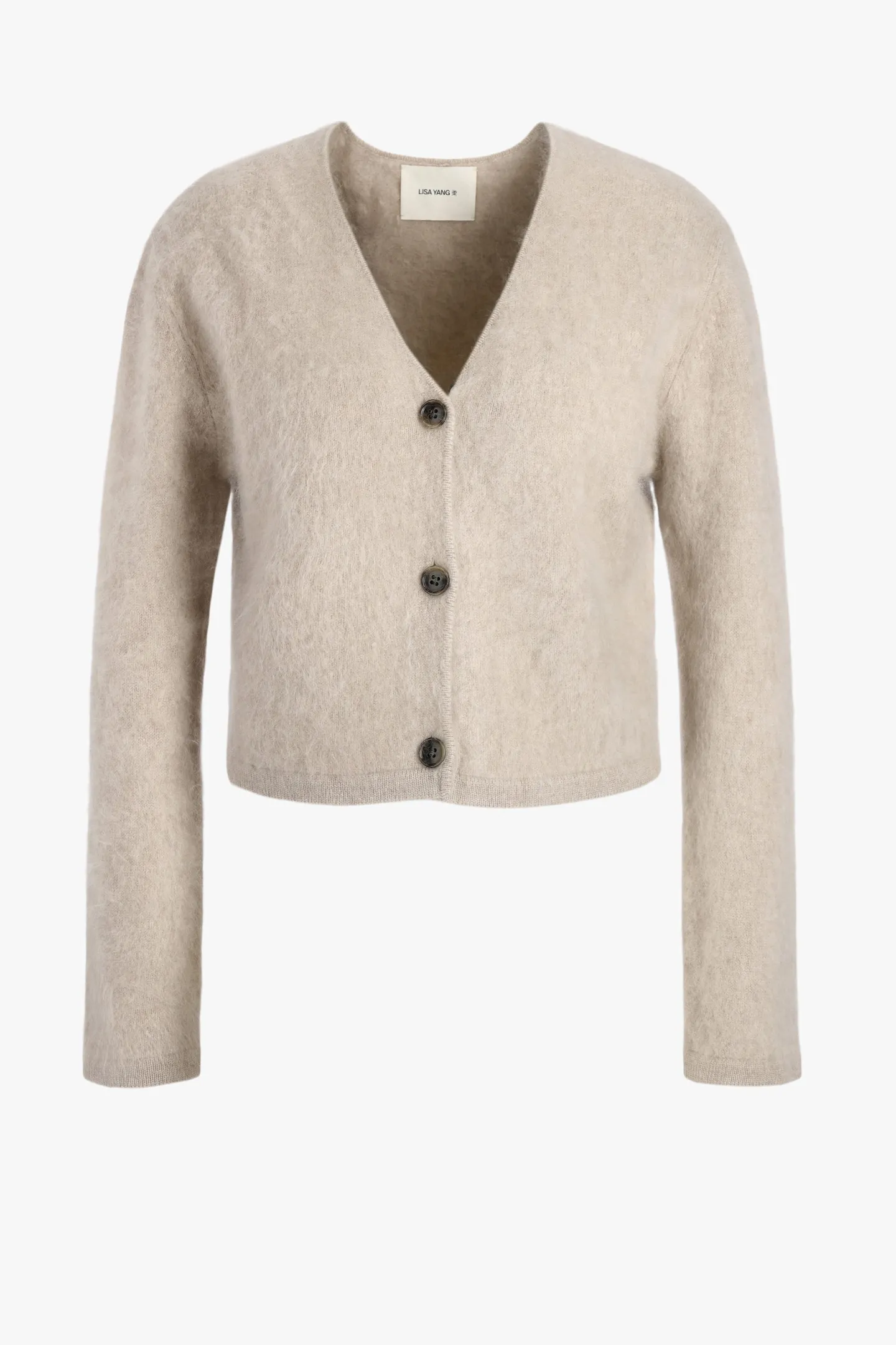 cardigan_filippa_in_sand__0.webp Lisa Yang Strickjacken<Cardigan Filippa in Sand Brushed