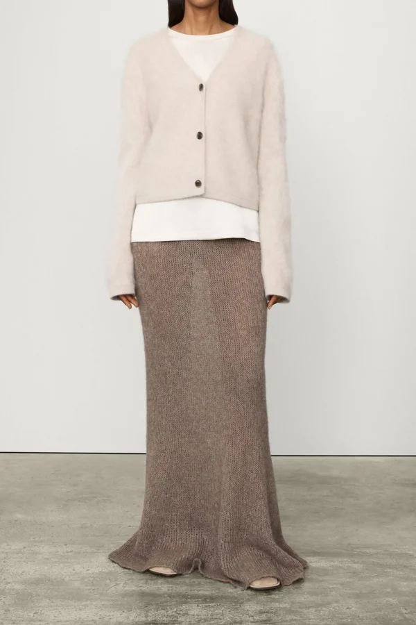 Lisa Yang Strickjacken<Cardigan Filippa in Sand Brushed