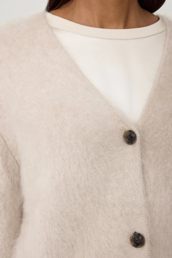 Lisa Yang Strickjacken<Cardigan Filippa in Sand Brushed