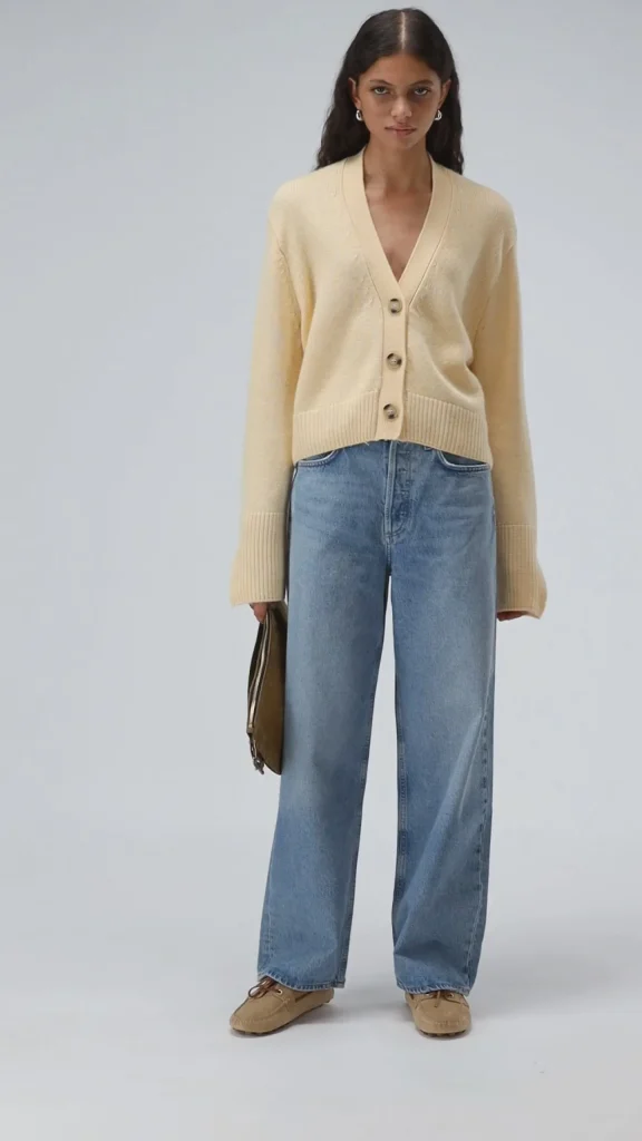 Ladneri Strickjacken<Cardigan Paix in Buttercream
