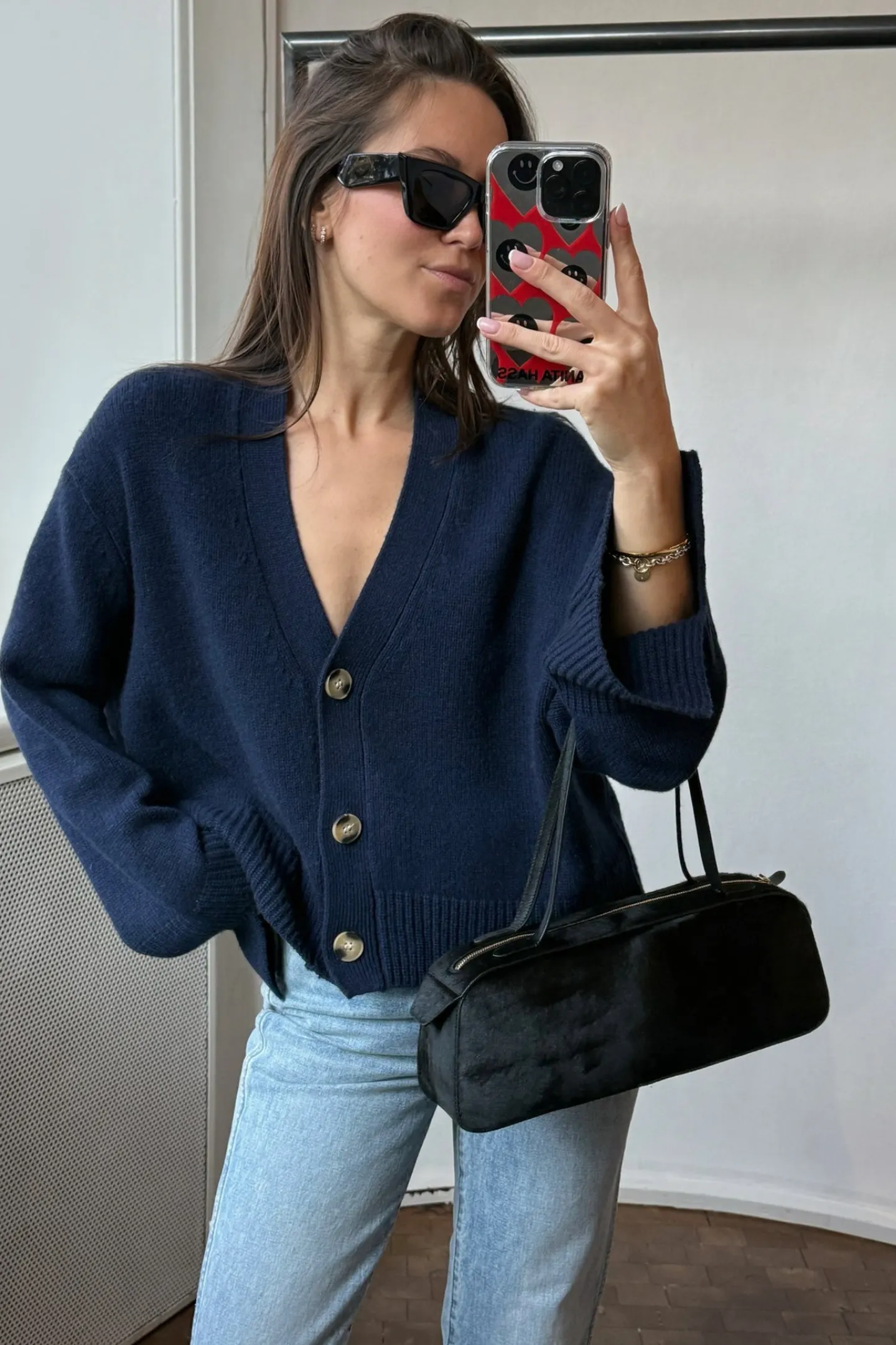 cardigan_paix_in_dark_nav_5.webp Ladneri Strickjacken<Cardigan Paix in Dark Navy