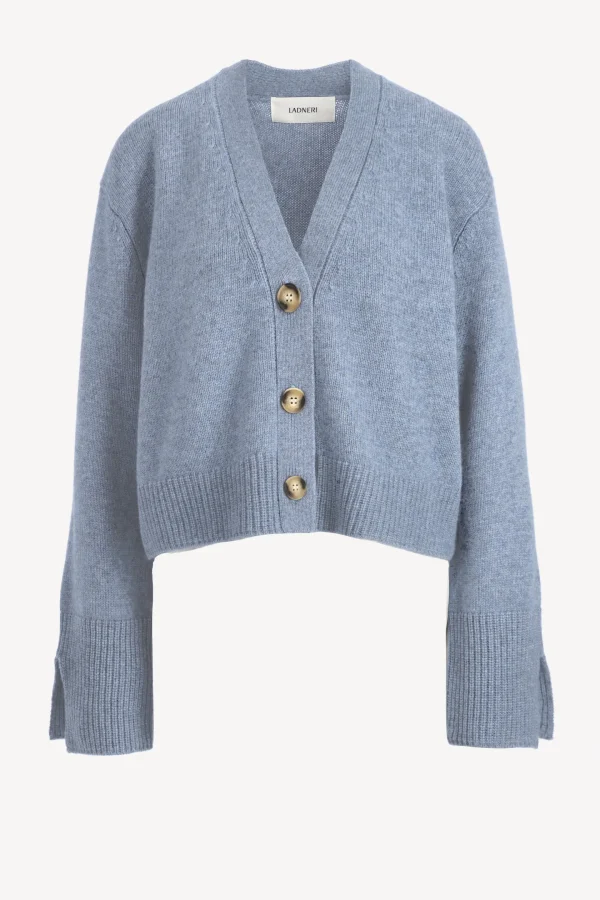 Ladneri Strickjacken<Cardigan Paix in Denim Blue