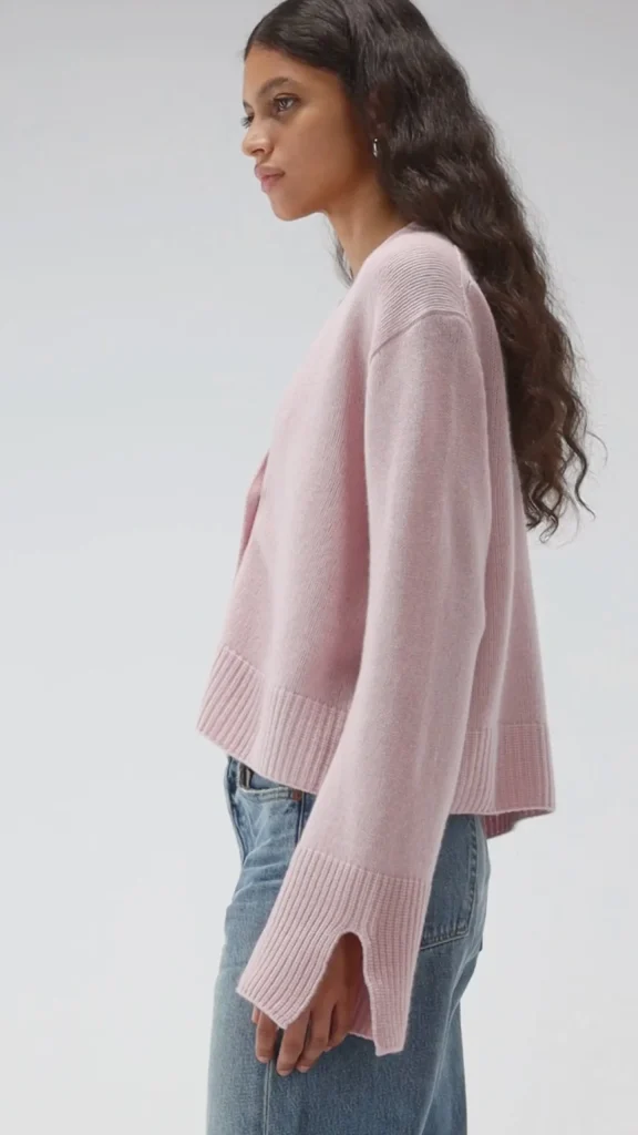 Ladneri Strickjacken<Cardigan Paix in Powder