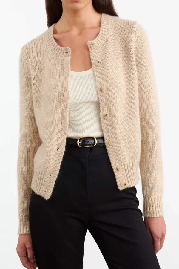 Nili Lotan Strickjacken<Cardigan Saskia in Parchment
