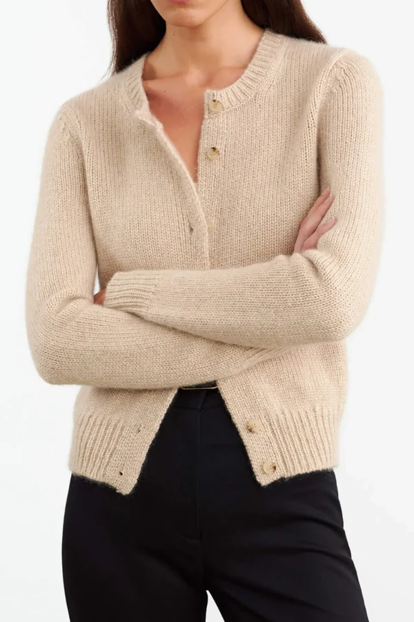 Nili Lotan Strickjacken<Cardigan Saskia in Parchment