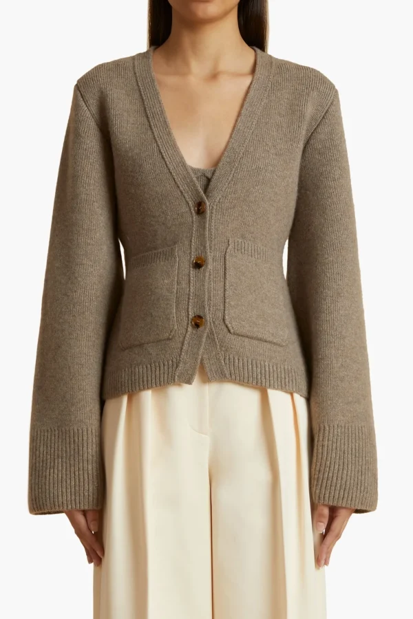 Khaite Strickjacken<Cardigan Scarlet in Barley