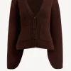 Khaite Strickjacken<Cardigan Scarlet in Rosewood