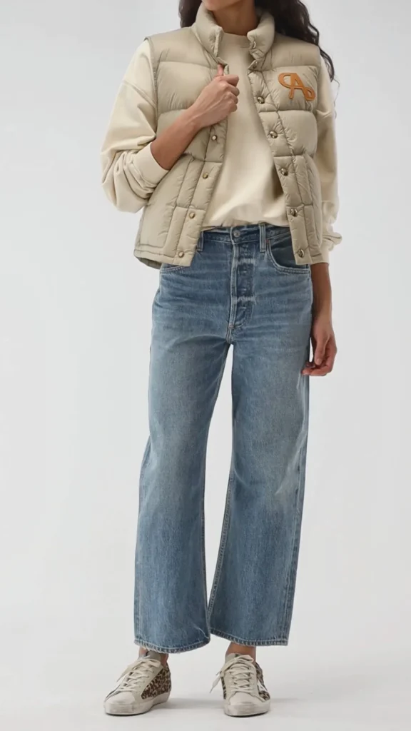 Ladneri Jacken & Westen<Daunenweste Saint Honore in Beige