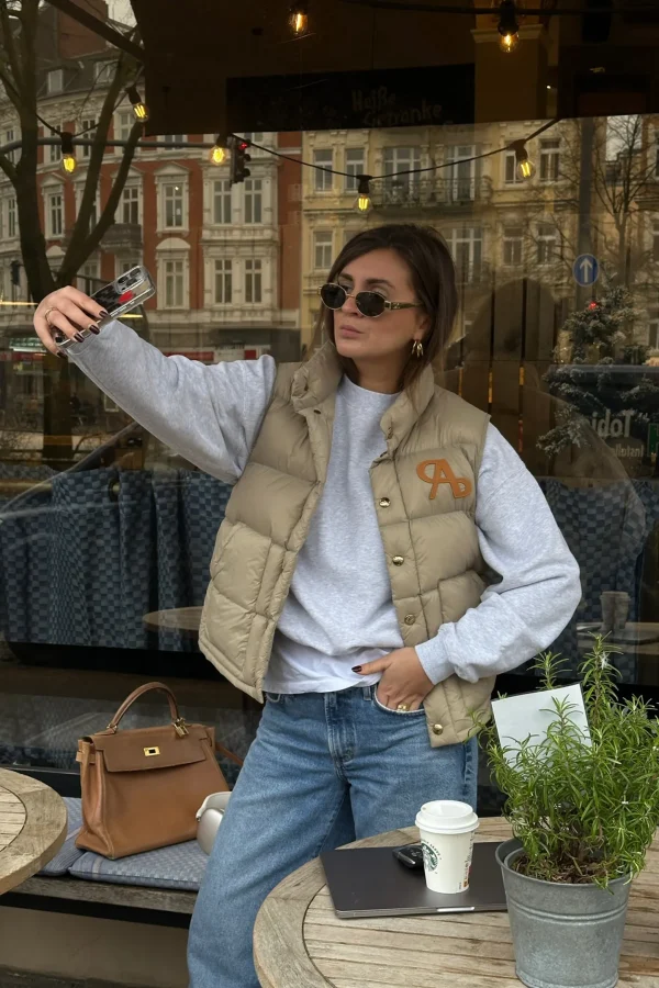 Ladneri Jacken & Westen<Daunenweste Saint Honore in Beige