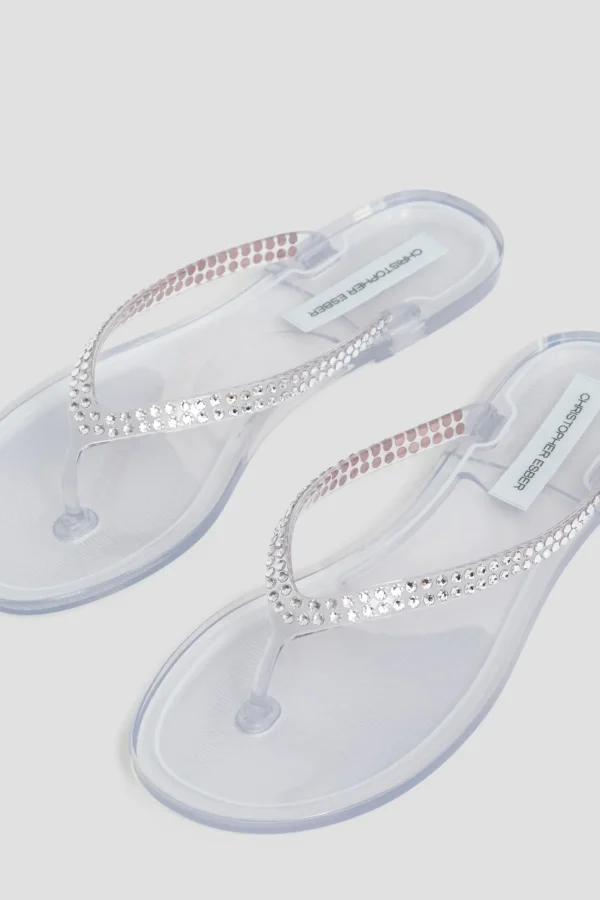 Christopher Esber Sandalen & Slipper<Flip Flops Jo in Crystal/Clear