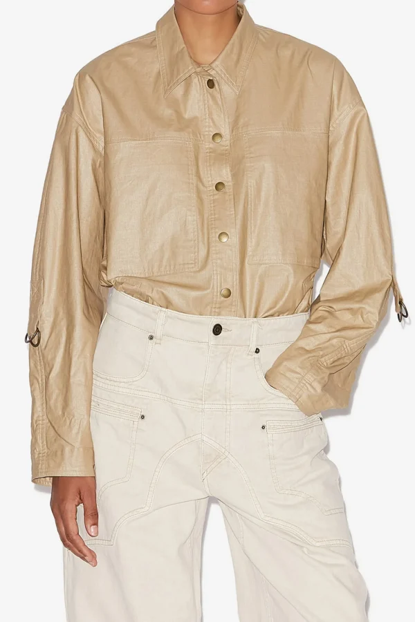 Isabel Marant Jacken & Westen<Hemdjacke Florania in Beige