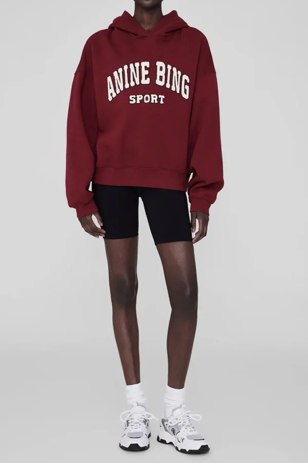 Anine Bing Hoodies & Sweatshirts<Hoodie Alec in Cabernet