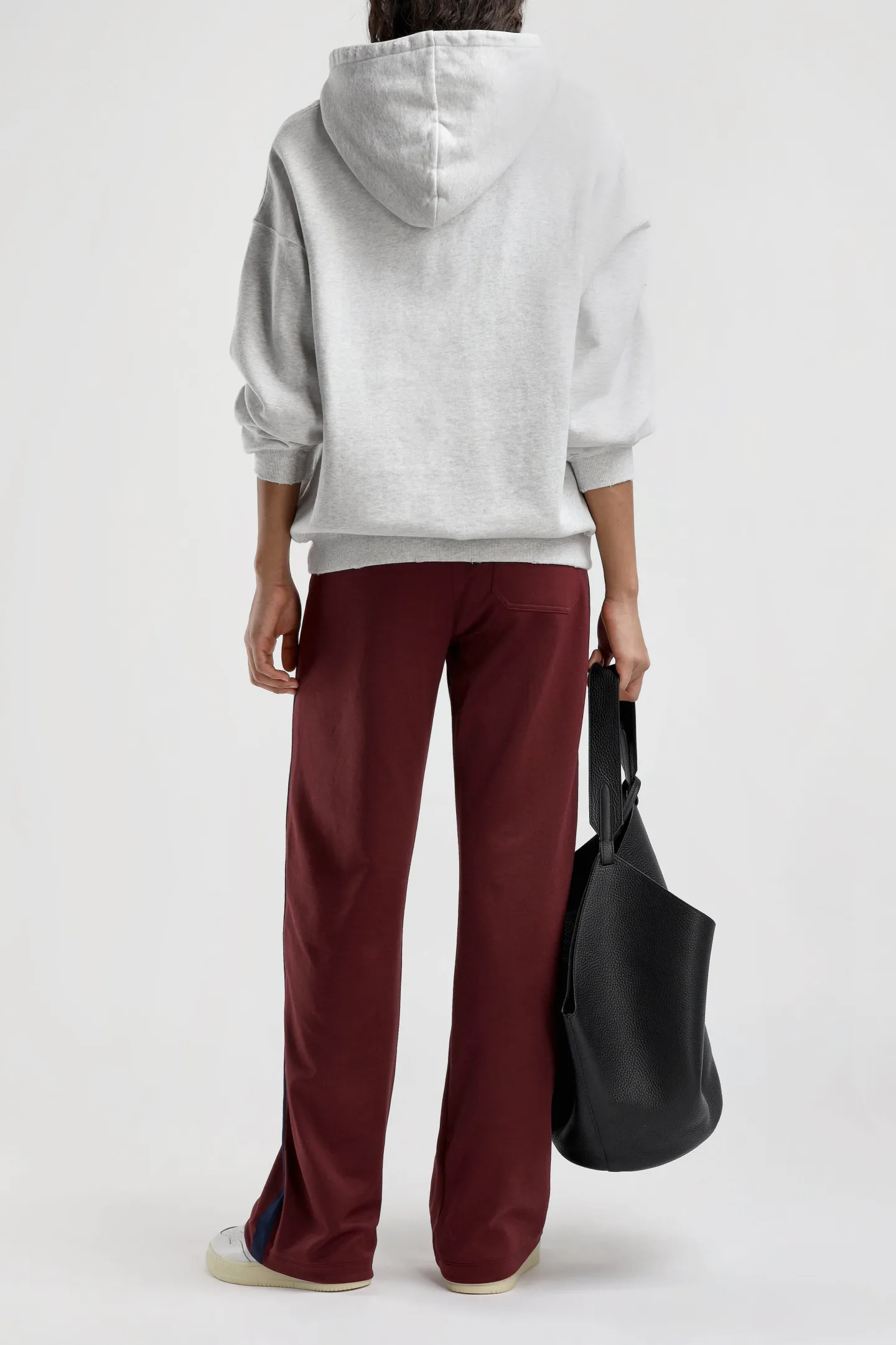hoodie_clichy_in_grey_mel_3.webp Ladneri Hoodies & Sweatshirts<Hoodie Clichy in Grey Melange