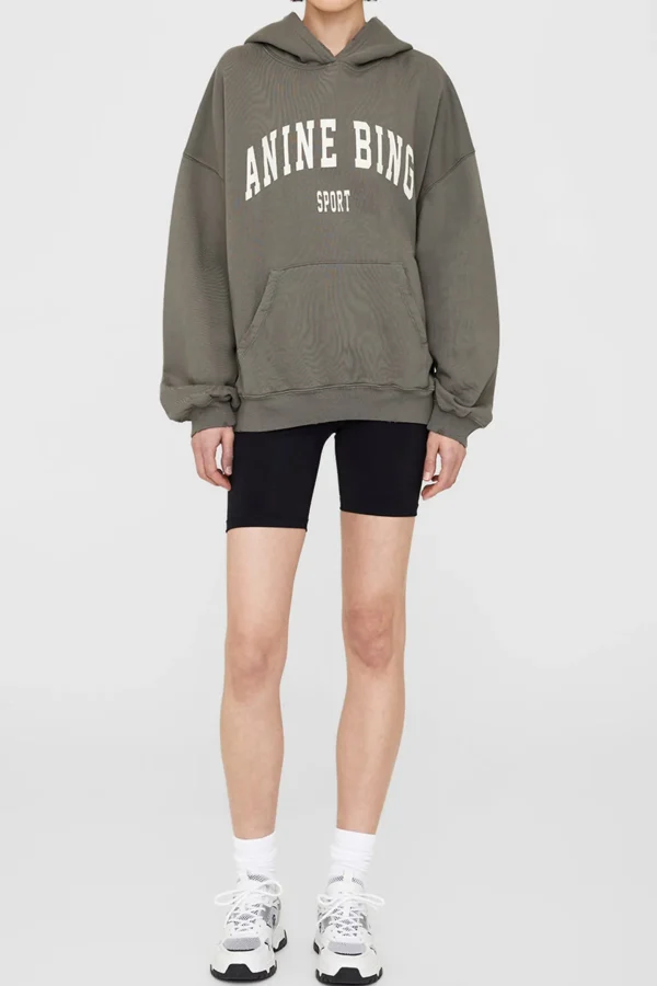 Anine Bing Hoodies & Sweatshirts<Hoodie Harvey in Dusty Olive