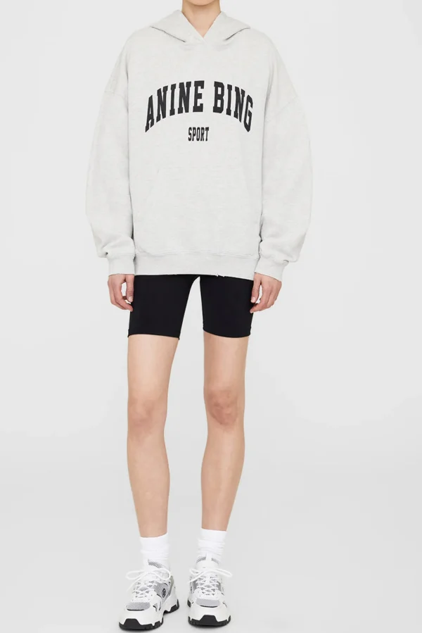 Anine Bing Hoodies & Sweatshirts<Hoodie Harvey in Heather Grey