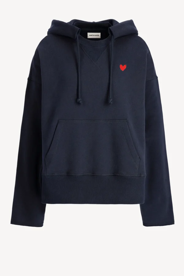 Anita Hass Hoodies & Sweatshirts<Hoodie Open Seam in Navy