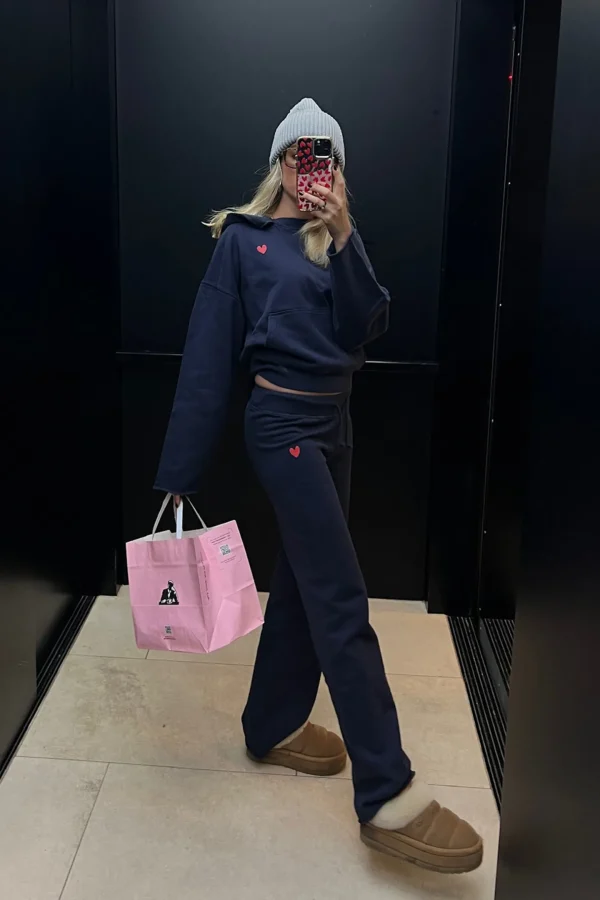 Anita Hass Hoodies & Sweatshirts<Hoodie Open Seam in Navy