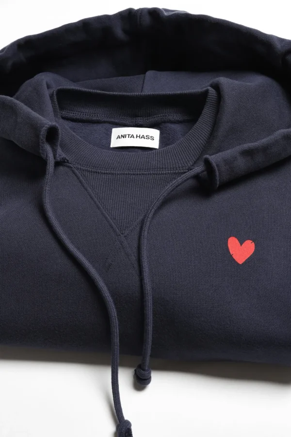 Anita Hass Hoodies & Sweatshirts<Hoodie Open Seam in Navy