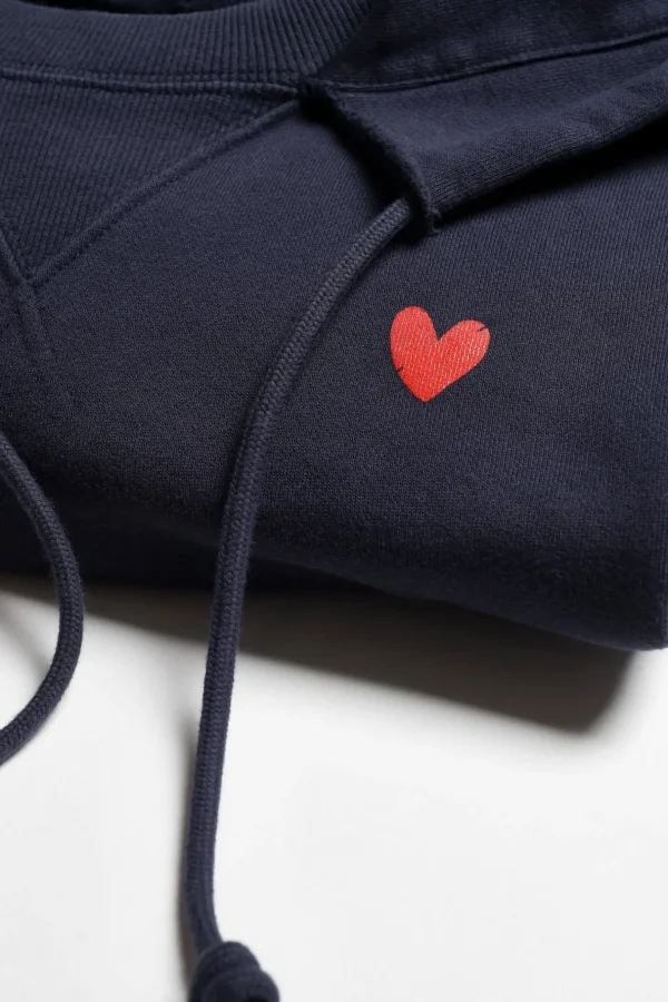 Anita Hass Hoodies & Sweatshirts<Hoodie Open Seam in Navy