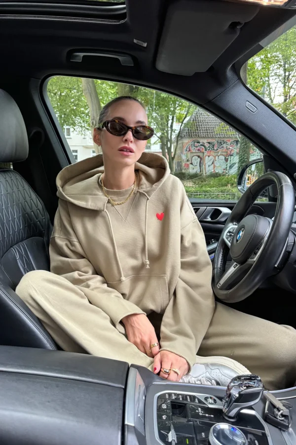 Anita Hass Hoodies & Sweatshirts<Hoodie Open Seam in Oliv
