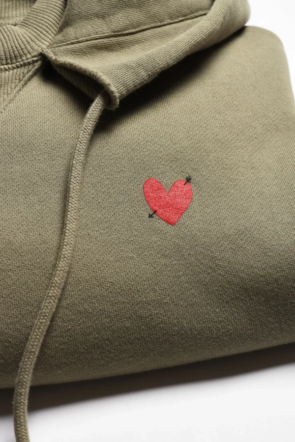Anita Hass Hoodies & Sweatshirts<Hoodie Open Seam in Oliv
