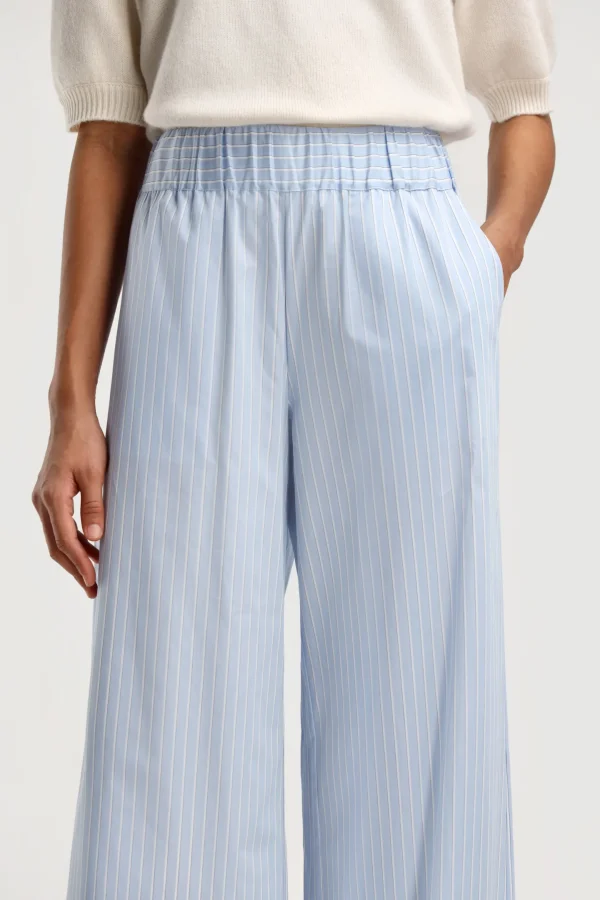 Ladneri Hosen & Jumpsuits<Hose Bondy in Blau/Weiß/Schwarz
