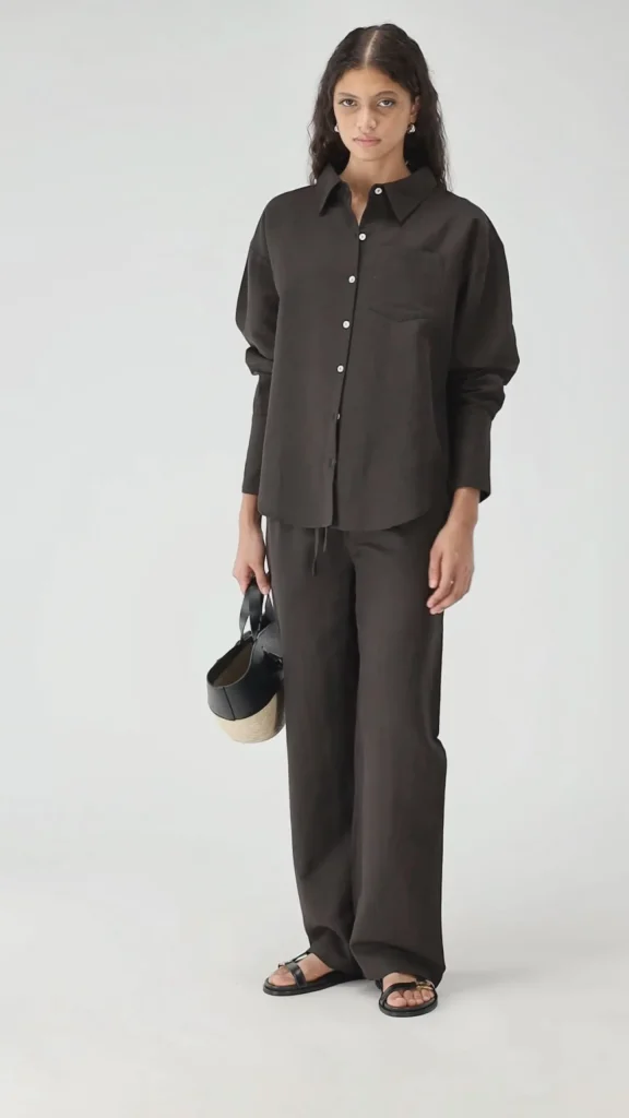 Ladneri Hosen & Jumpsuits<Hose Chambord in Caviar