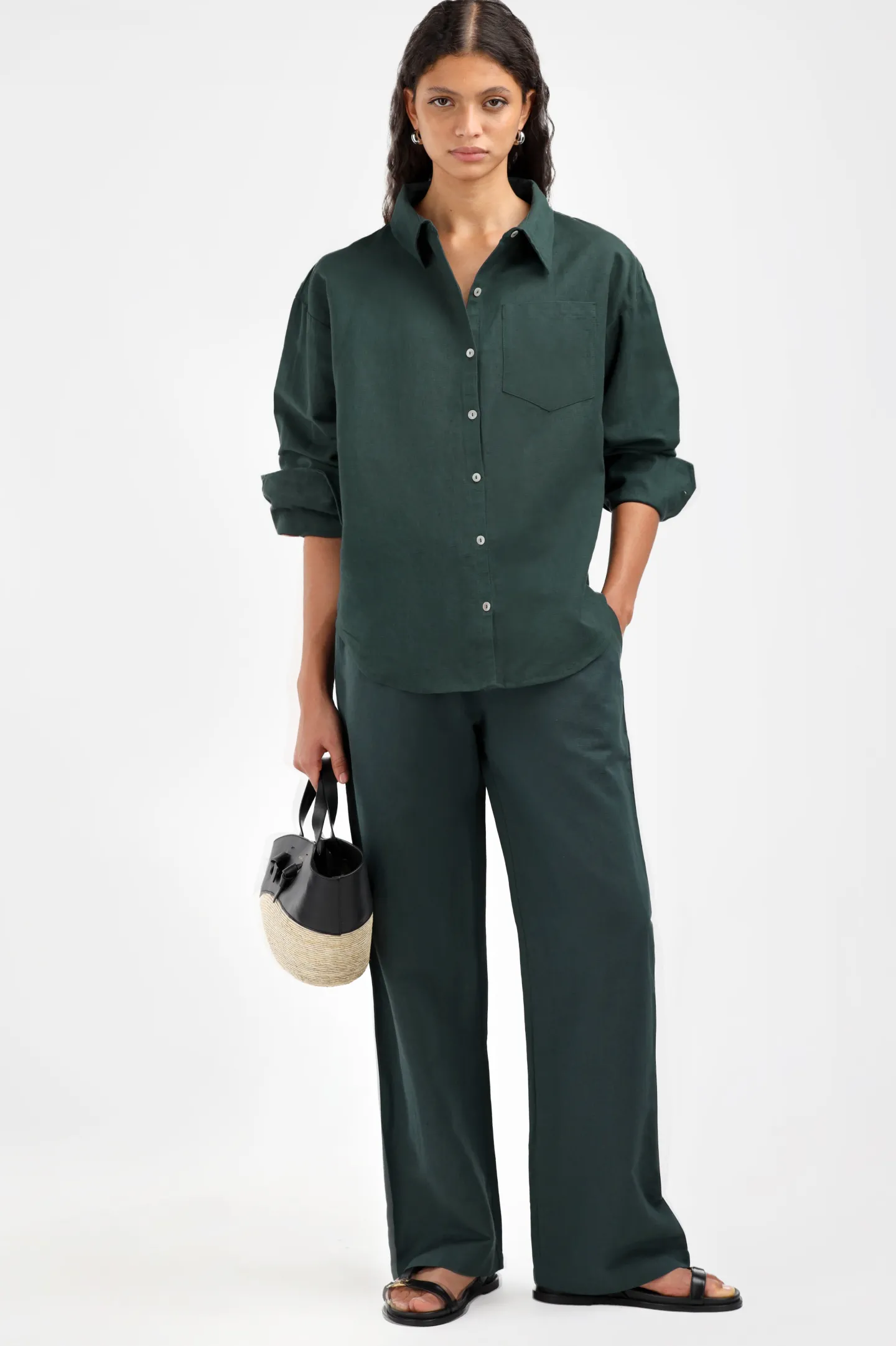 hose_chambord_in_dusty_ol_1.webp Ladneri Hosen & Jumpsuits<Hose Chambord in Dusty Olive