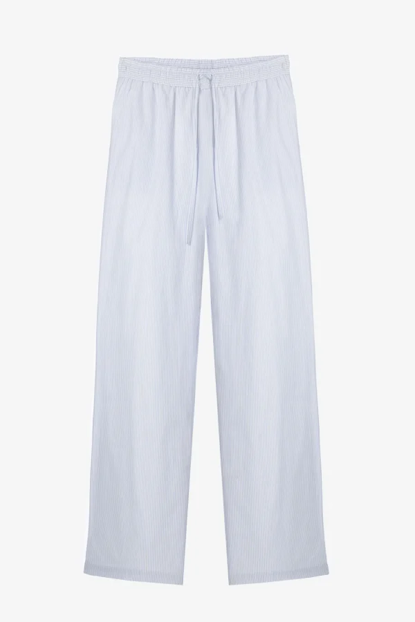 Ladneri Hosen & Jumpsuits<Hose Chambord Oxford in Blau/Weiß