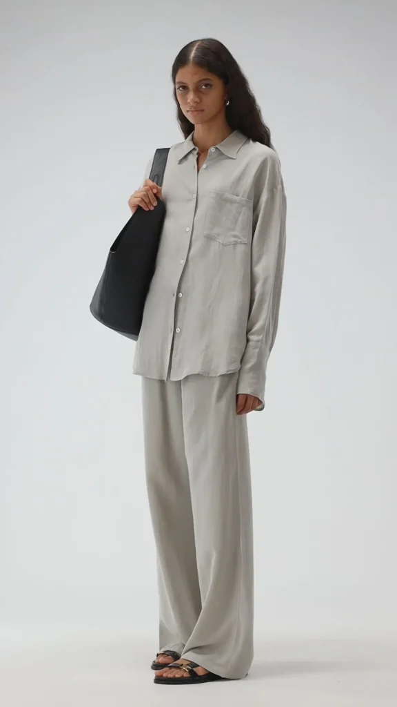 Ladneri Hosen & Jumpsuits<Hose Chambord Soft Linen in Sage