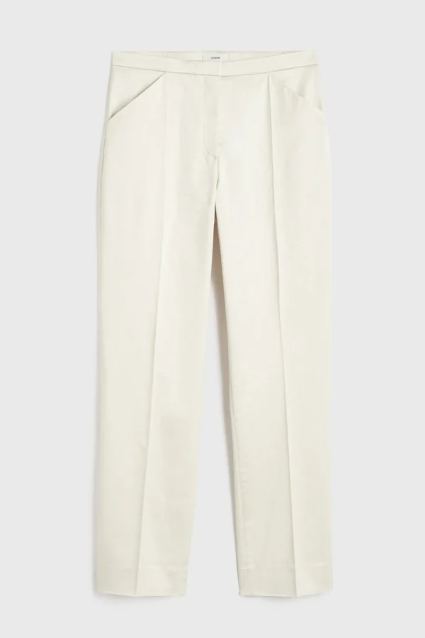 Toteme Hosen & Jumpsuits<Hose Cropped Straight in Ecru