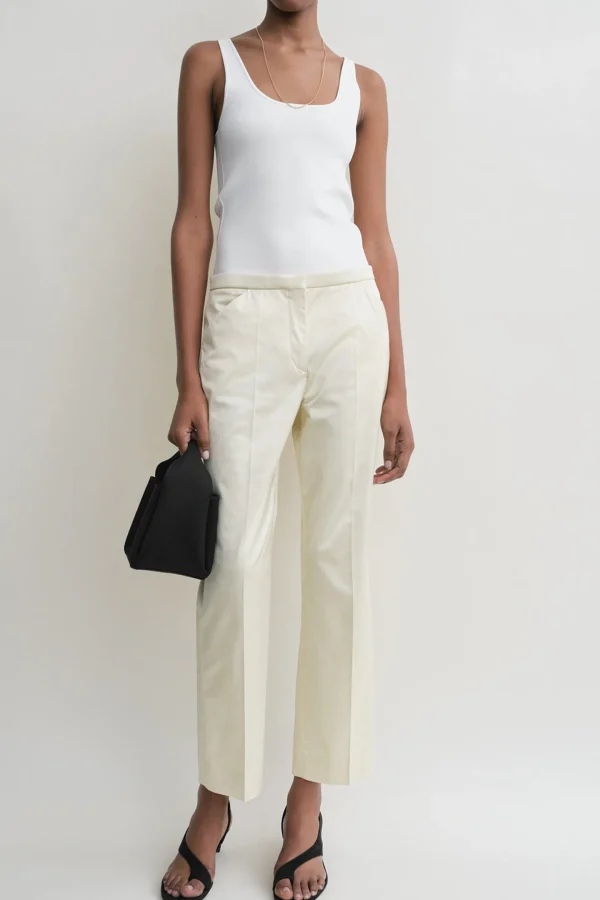 Toteme Hosen & Jumpsuits<Hose Cropped Straight in Ecru