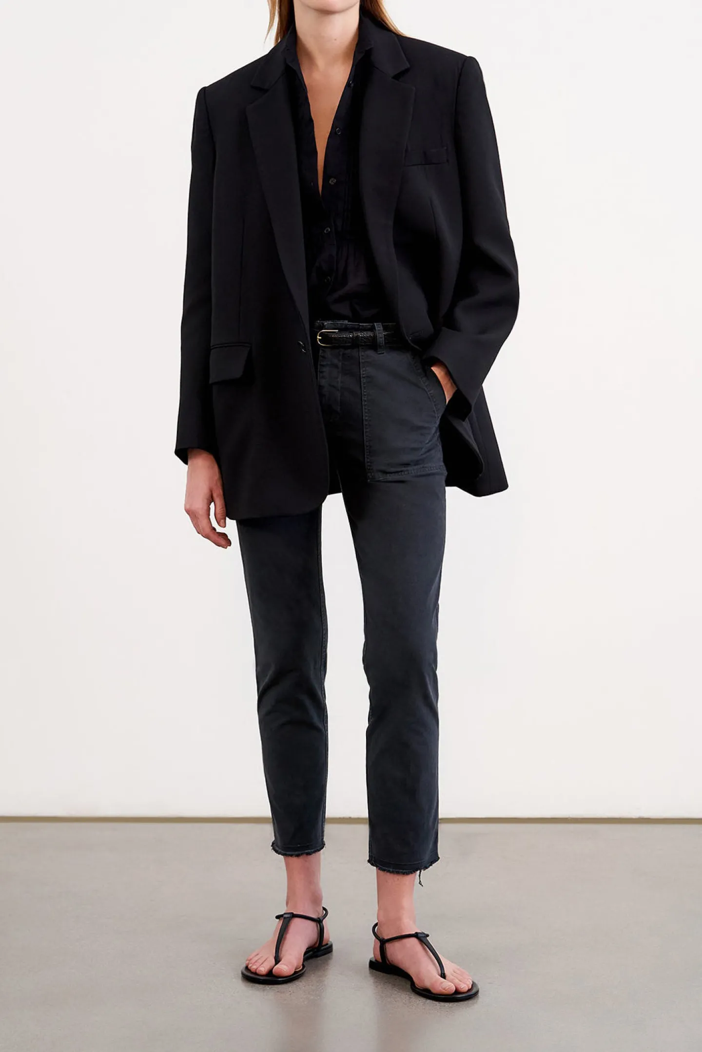 hose_jenna_in_carbon_1.webp Nili Lotan Hosen & Jumpsuits<Hose Jenna in Carbon