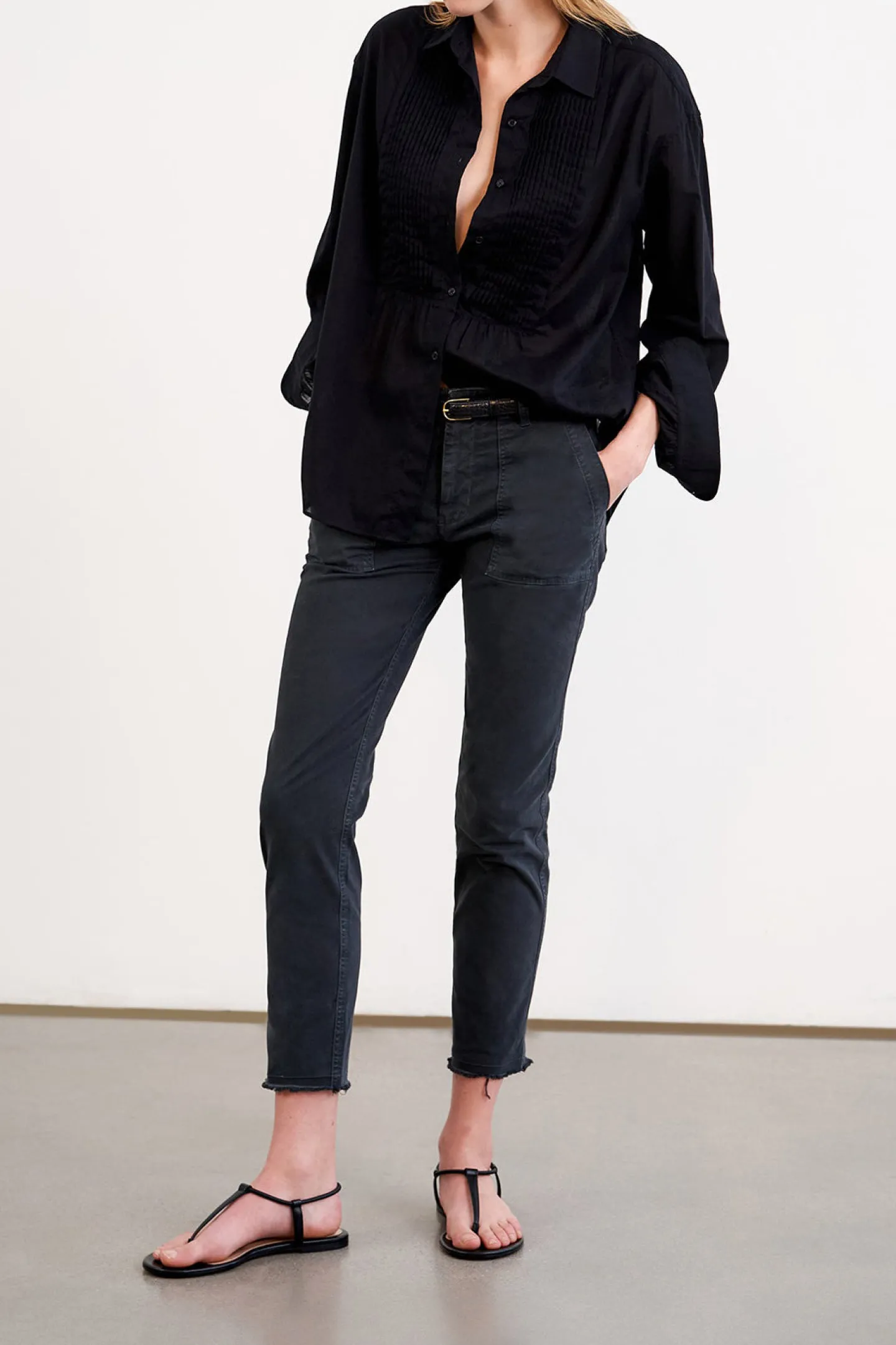 hose_jenna_in_carbon_2.webp Nili Lotan Hosen & Jumpsuits<Hose Jenna in Carbon