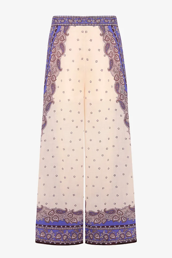 Zimmermann Hosen & Jumpsuits<Hose Maxine in Purple Paisley