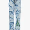 Victoria Beckham Hosen & Jumpsuits<Hose Pyjama in Flowers Ice Blue