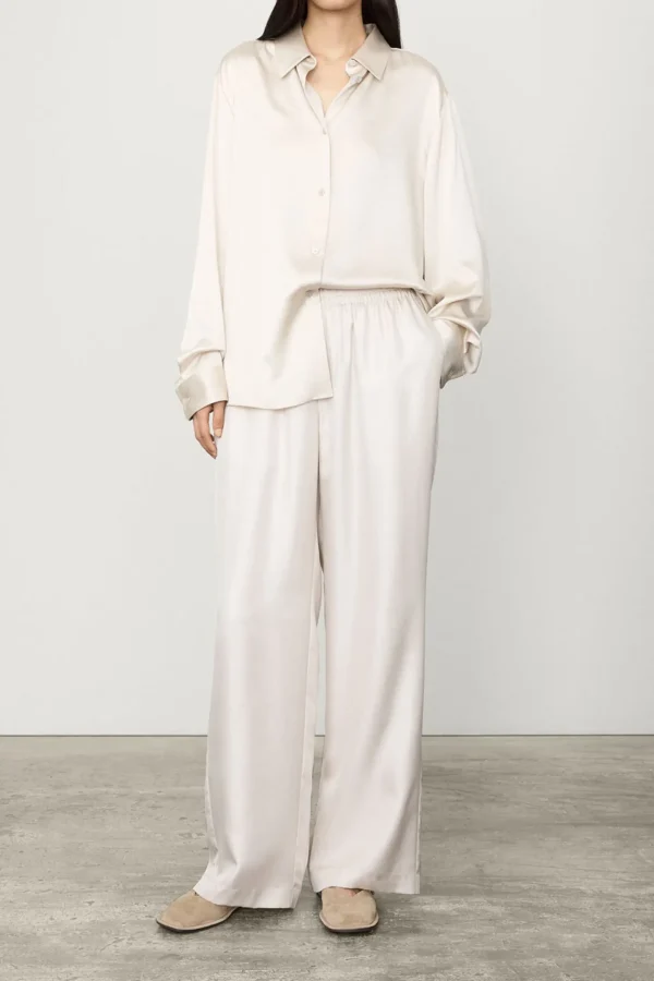 Lisa Yang Hosen & Jumpsuits<Hose Wide Leg in Champagne