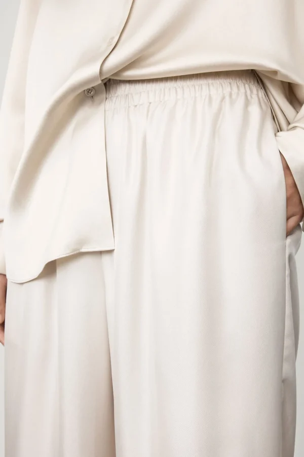 Lisa Yang Hosen & Jumpsuits<Hose Wide Leg in Champagne