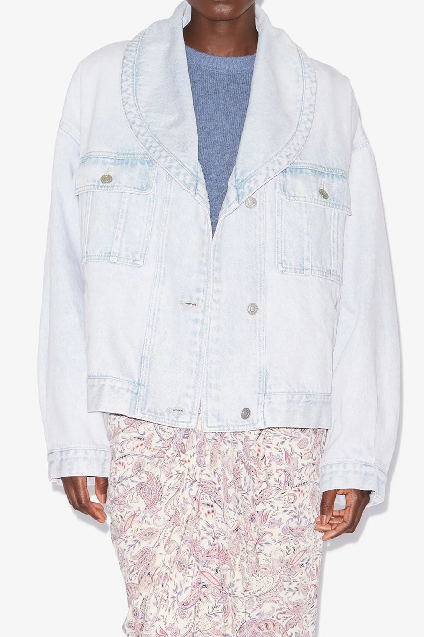 jacke_liliany_in_light_bl_2.webp Marant Etoile Jacken & Westen<Jacke Liliany in Light Blue