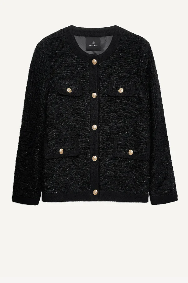 Anine Bing Jacken & Westen<Jacke Lydia in Black Shine