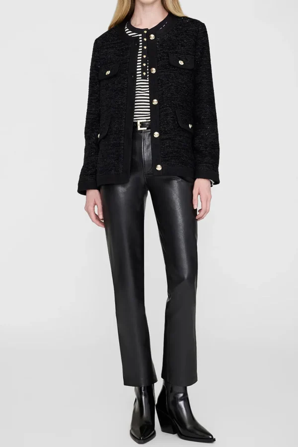 Anine Bing Jacken & Westen<Jacke Lydia in Black Shine
