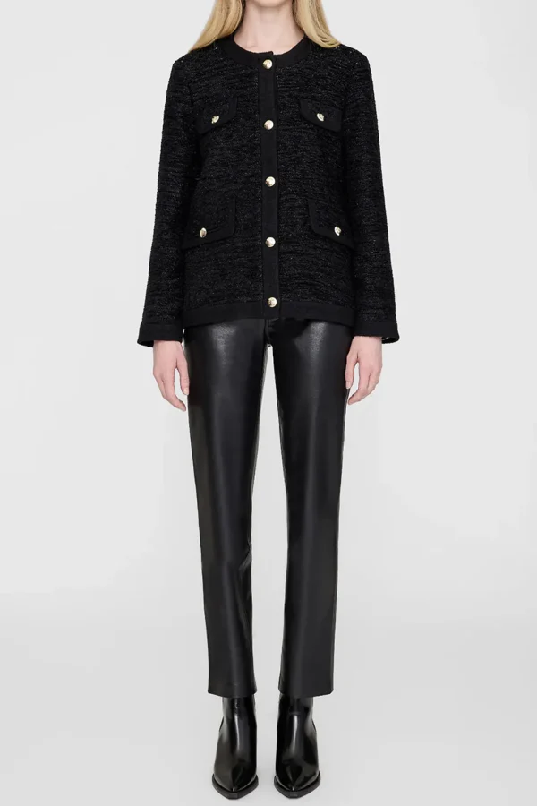 Anine Bing Jacken & Westen<Jacke Lydia in Black Shine