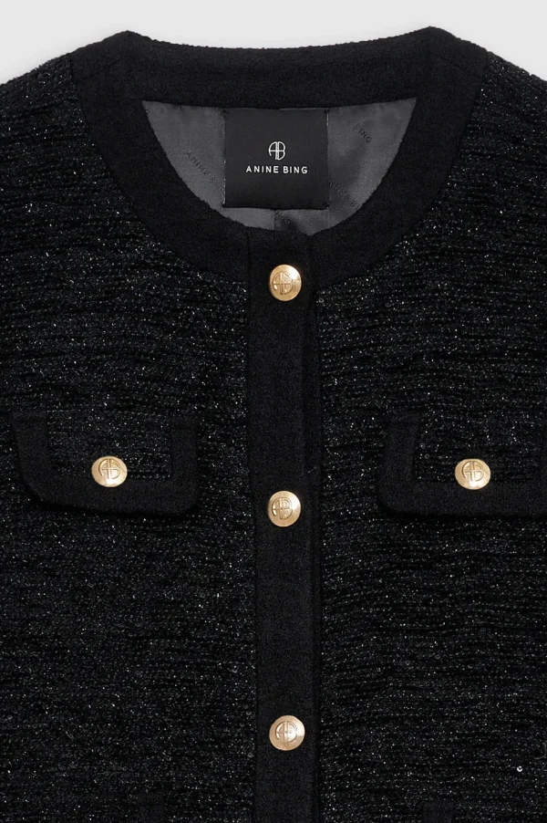 Anine Bing Jacken & Westen<Jacke Lydia in Black Shine
