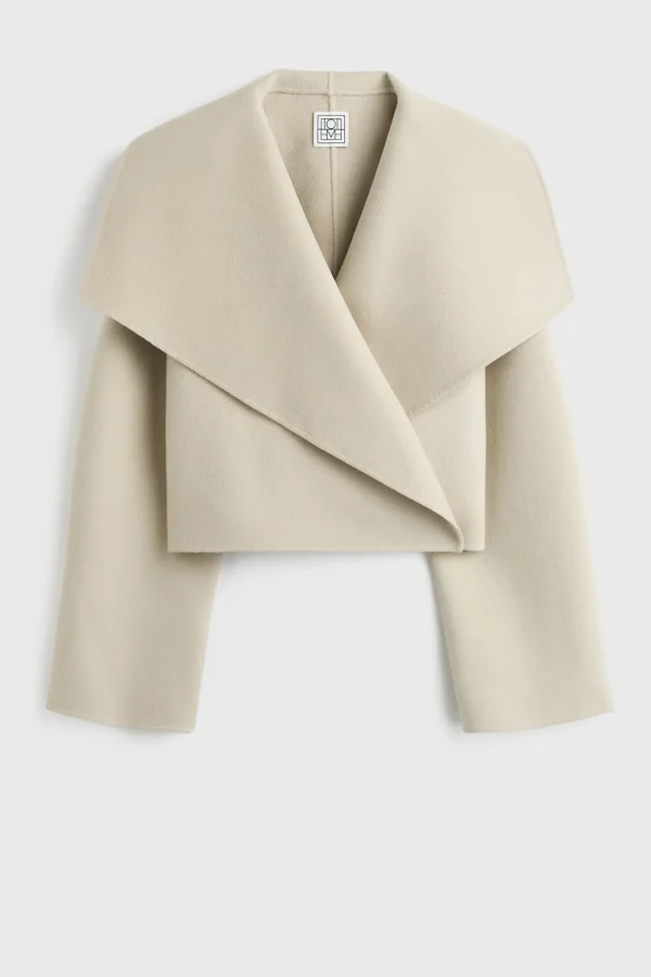 Toteme Jacken & Westen<Jacke Signature Doublé in Peanut