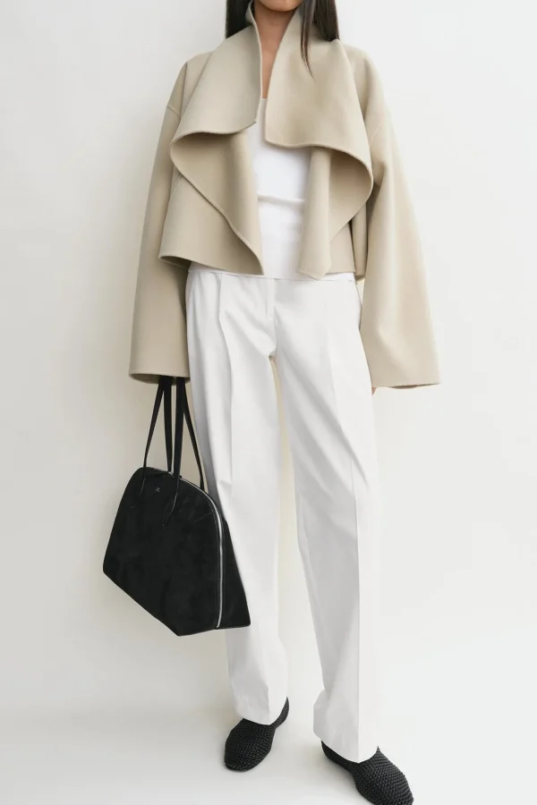 Toteme Jacken & Westen<Jacke Signature Doublé in Peanut
