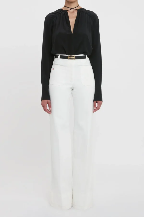 Victoria Beckham Jeans<Jeans Alina in Washed White