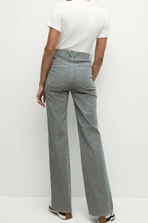 Veronica Beard Hosen & Jumpsuits<Jeans Crosbie High in Solstice Stripe